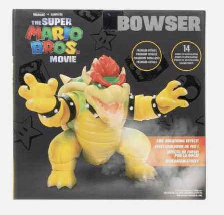 Nintendo: Bowser Fire breathing Action Figure (Boxed)